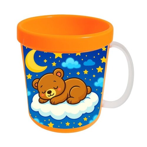 Caneca Acrílica Infantil Personalizada Ursinho Soninho
