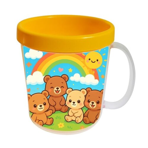 Caneca Acrílica Infantil Personalizada Ursinhos Baby