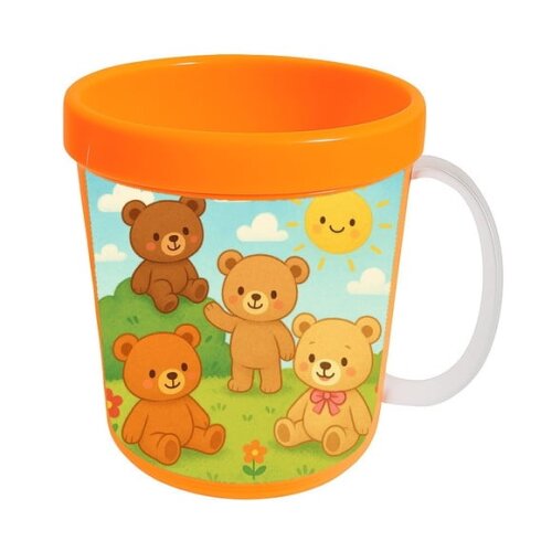 Caneca Acrílica Infantil Personalizada Ursinhos