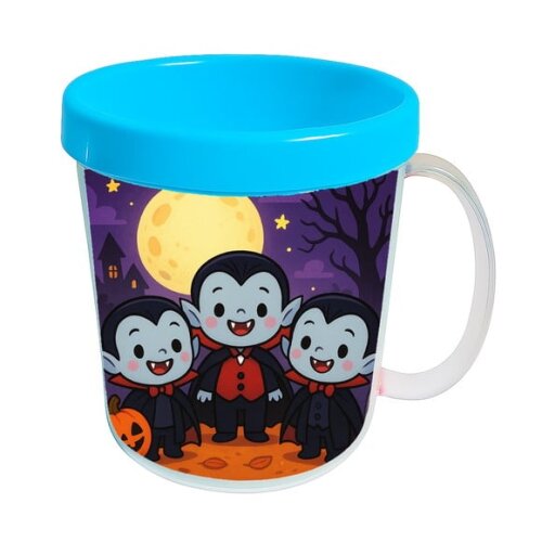 Caneca Acrílica Infantil Personalizada Vampirinhos Fofinhos