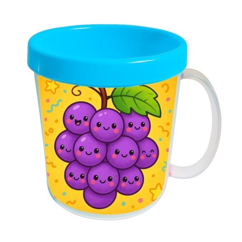 Caneca Acrílica Infantil Personalizada Uvinhas Fofas