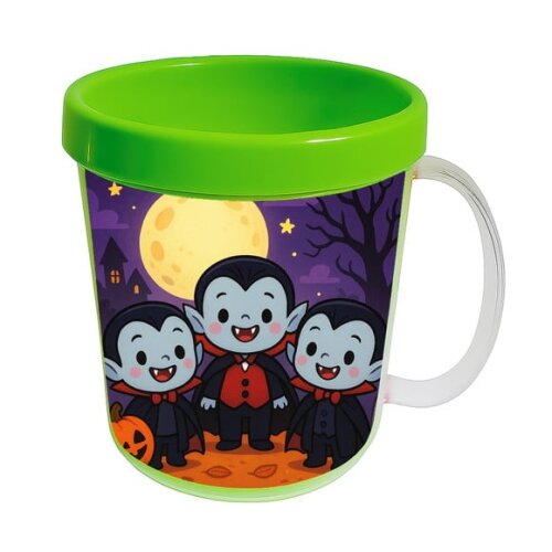Caneca Acrílica Infantil Personalizada Vampirinhos Fofinhos