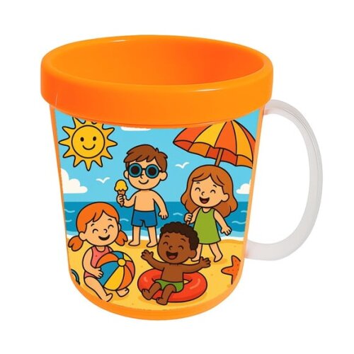 Caneca Acrílica Infantil Personalizada Verão Divertido