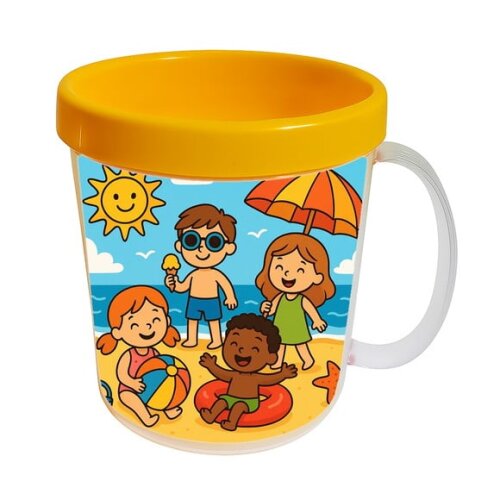 Caneca Acrílica Infantil Personalizada Verão Divertido