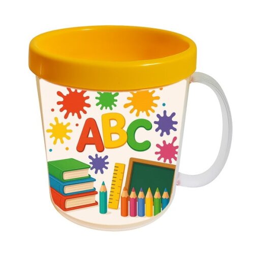 Caneca Acrílica Infantil Personalizada Volta às Aulas