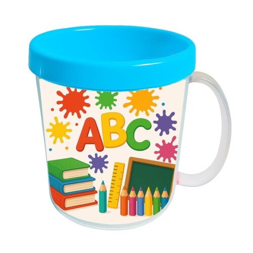 Caneca Acrílica Infantil Personalizada Volta às Aulas