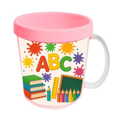 Caneca Acrílica Infantil Personalizada Volta às Aulas