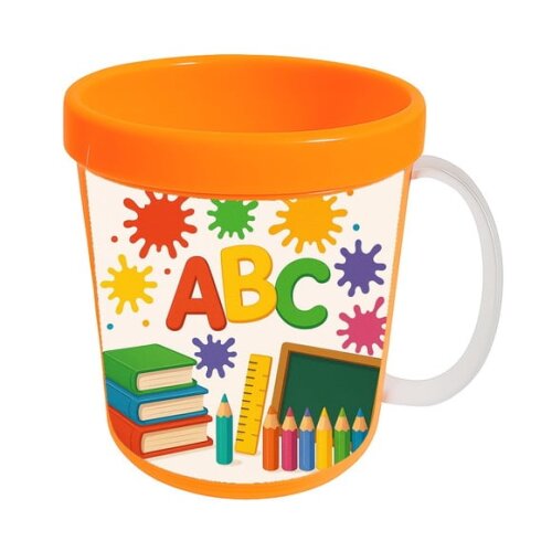Caneca Acrílica Infantil Personalizada Volta às Aulas