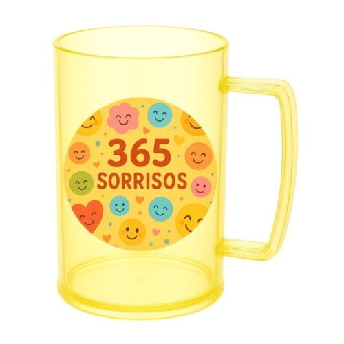 Caneca de Chopp Infantil Personalizada 365 Sorrisos
