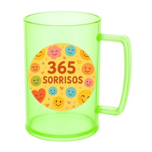 Caneca de Chopp Infantil Personalizada 365 Sorrisos