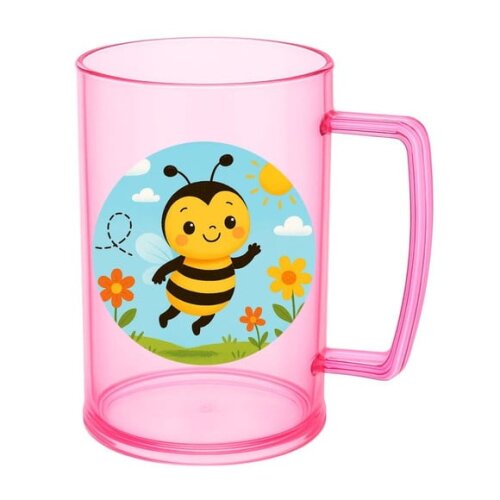 Caneca de Chopp Infantil Personalizada Abelhinha