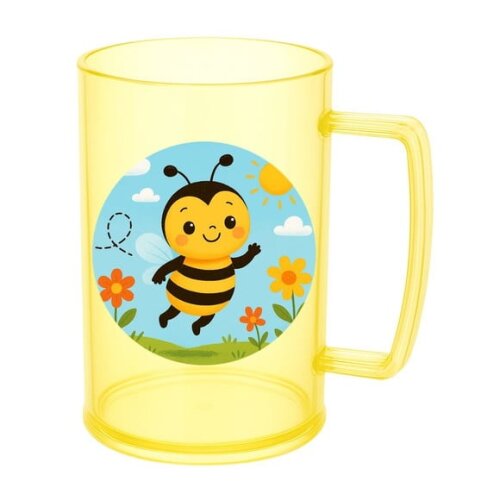 Caneca de Chopp Infantil Personalizada Abelhinha
