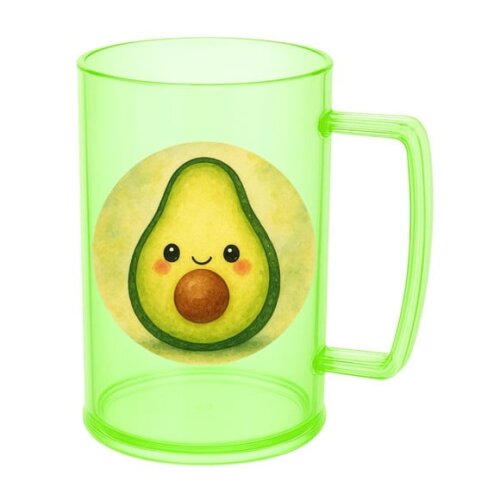 Caneca de Chopp Infantil Personalizada Abacate