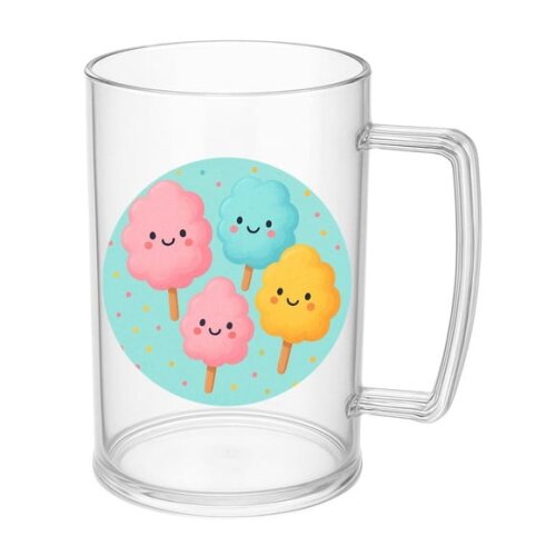 Caneca de Chopp Infantil Personalizada Algodão Doce
