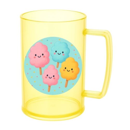 Caneca de Chopp Infantil Personalizada Algodão Doce