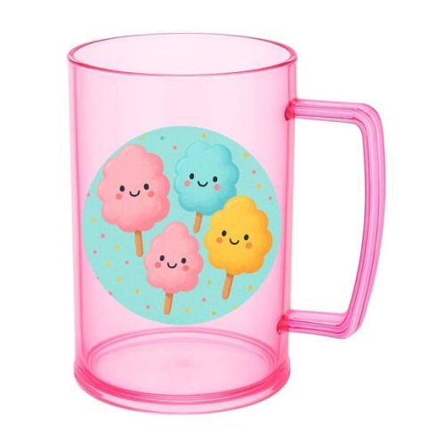 Caneca de Chopp Infantil Personalizada Algodão Doce