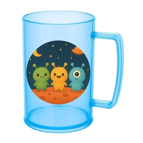 Caneca de Chopp Infantil Personalizada Alienígenas Fofos
