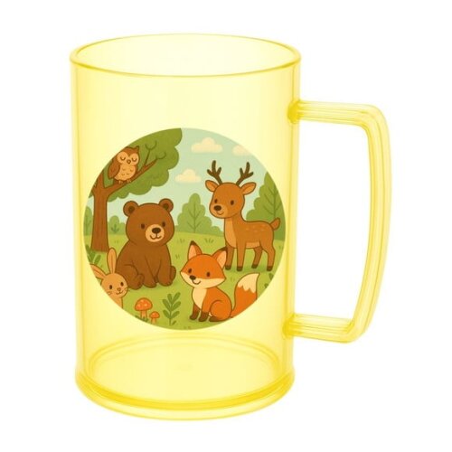 Caneca de Chopp Infantil Personalizada Animais da Floresta