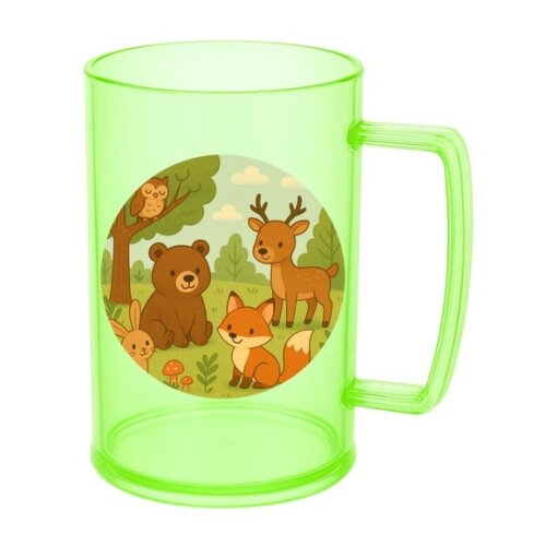 Caneca de Chopp Infantil Personalizada Animais da Floresta
