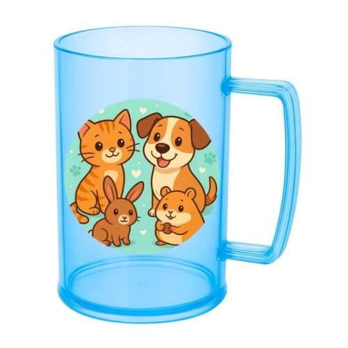 Caneca de Chopp Infantil Personalizada Animais de Estimação