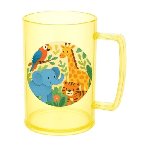 Caneca de Chopp Infantil Personalizada Animais Exóticos