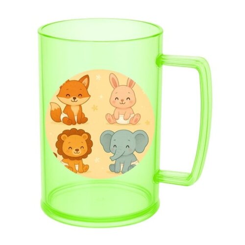 Caneca de Chopp Infantil Personalizada Animais Fofinhos Baby