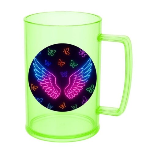 Caneca de Chopp Infantil Personalizada Asas Neon
