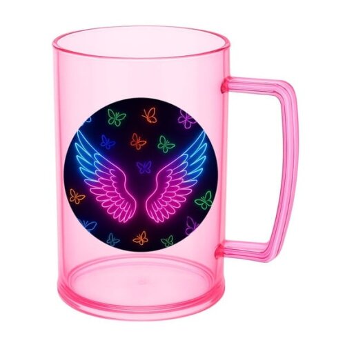 Caneca de Chopp Infantil Personalizada Asas Neon