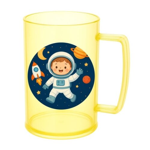 Caneca de Chopp Infantil Personalizada Astronauta