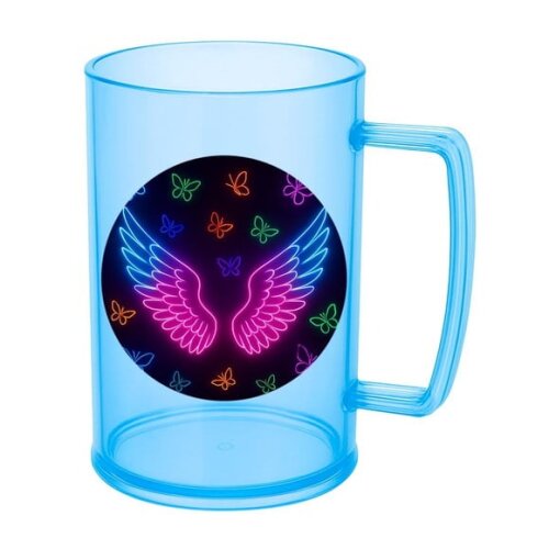 Caneca de Chopp Infantil Personalizada Asas Neon