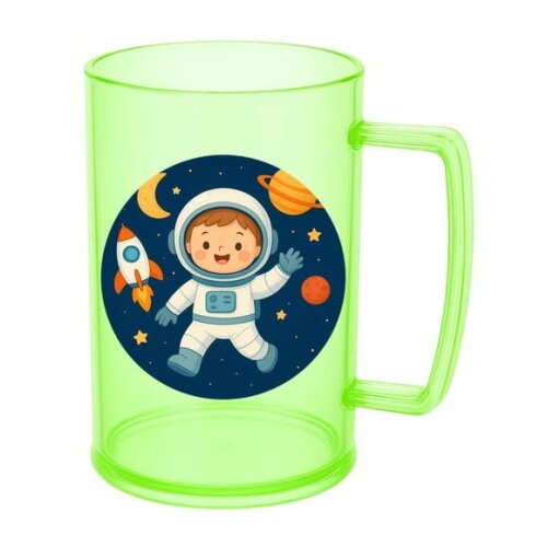 Caneca de Chopp Infantil Personalizada Astronauta