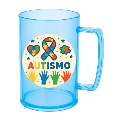 Caneca de Chopp Infantil Personalizada Autismo