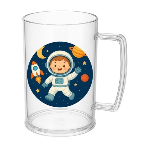 Caneca de Chopp Infantil Personalizada Astronauta