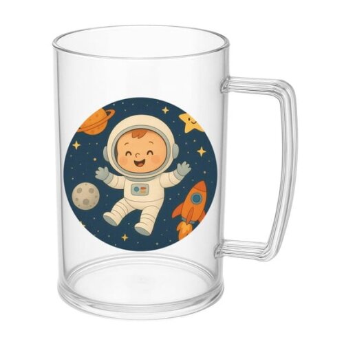 Caneca de Chopp Infantil Personalizada Astronauta Baby