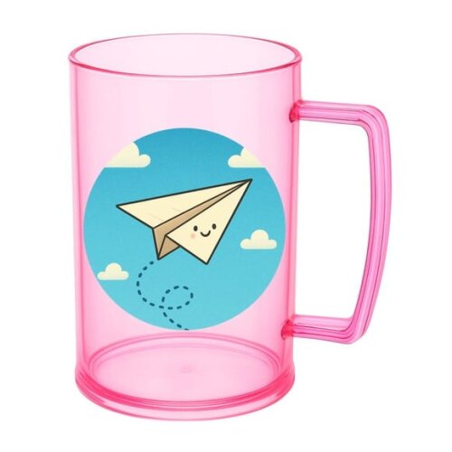 Caneca de Chopp Infantil Personalizada Aviãozinho de Papel