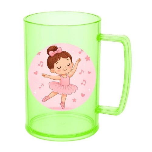 Caneca de Chopp Infantil Personalizada Bailarina
