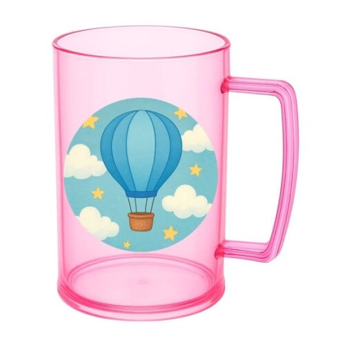 Caneca de Chopp Infantil Personalizada Balão de Ar Azul