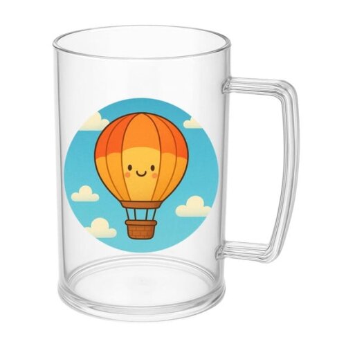 Caneca de Chopp Infantil Personalizada Balão de Ar Quente