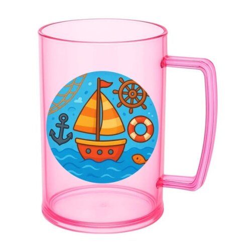 Caneca de Chopp Infantil Personalizada Barquinho