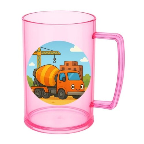 Caneca de Chopp Infantil Personalizada Betoneira