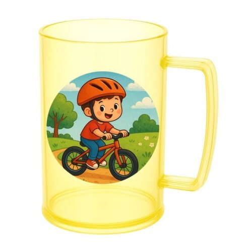 Caneca de Chopp Infantil Personalizada Bike Ciclista
