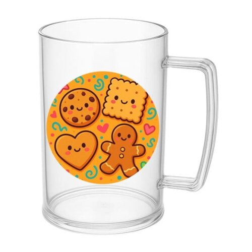 Caneca de Chopp Infantil Personalizada Biscoitinhos