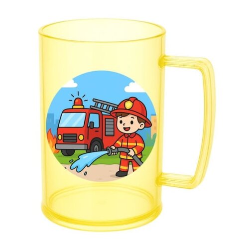 Caneca de Chopp Infantil Personalizada Bombeiros