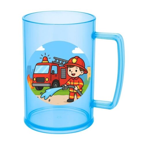Caneca de Chopp Infantil Personalizada Bombeiros
