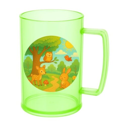 Caneca de Chopp Infantil Personalizada Bosque Encantado