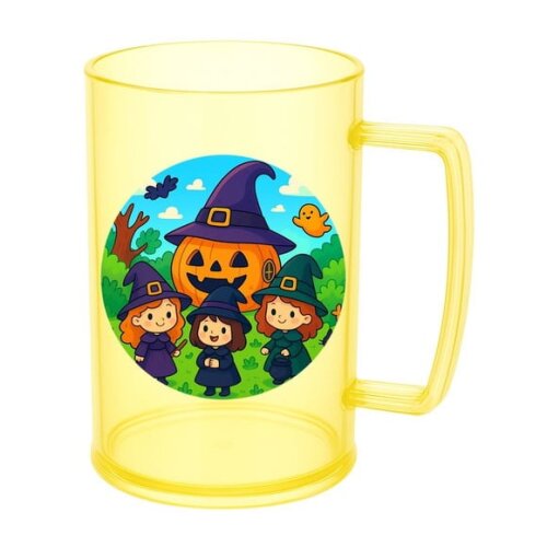 Caneca de Chopp Infantil Personalizada Bruxinhas Fofas