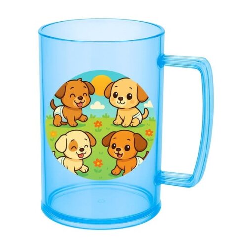 Caneca de Chopp Infantil Personalizada Cachorrinhos Baby