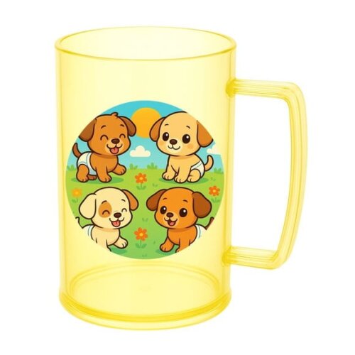Caneca de Chopp Infantil Personalizada Cachorrinhos Baby