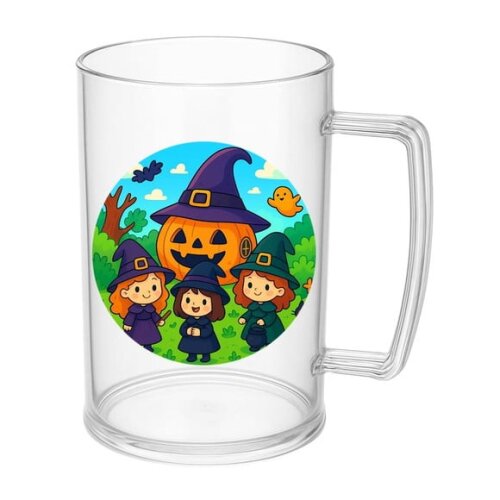 Caneca de Chopp Infantil Personalizada Bruxinhas Fofas