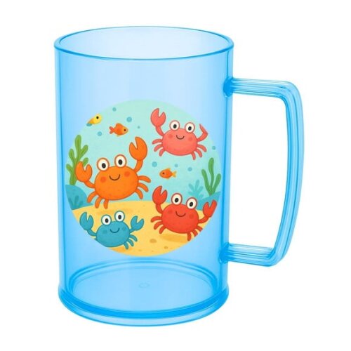 Caneca de Chopp Infantil Personalizada Caranguejinhos